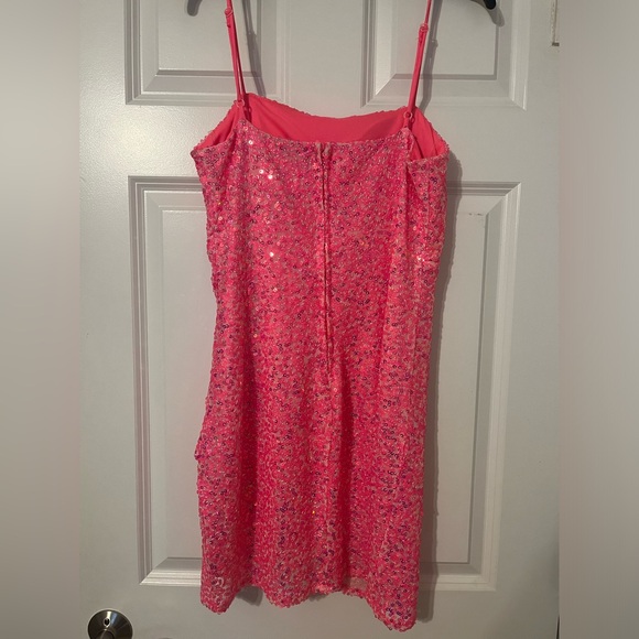 Hot Pink Midnight Doll Homecoming/Cocktail Dress - Picture 5 of 8